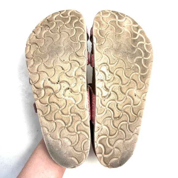 Birkenstock Mayari Pink Snakeskin Sandals Comfort Shoes Size EU 37/ US 6.5 - Picture 9 of 9